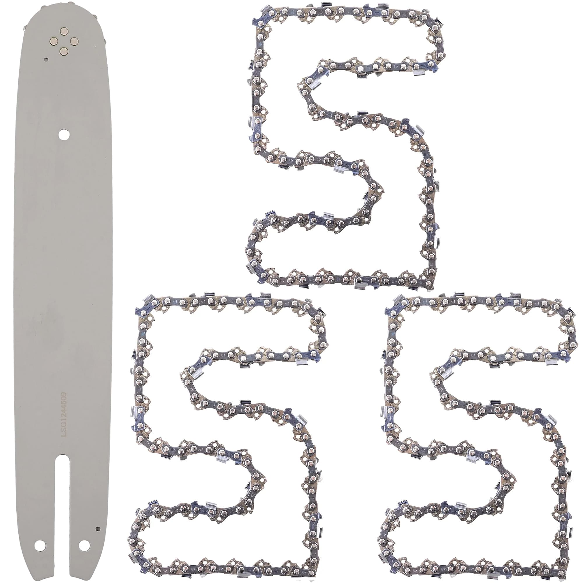 Alpina Sinergy 35, 40 Saw Guide + 3x 12" 30cm 1.3mm 3/8 44TG 9T MAMUTH Chain
