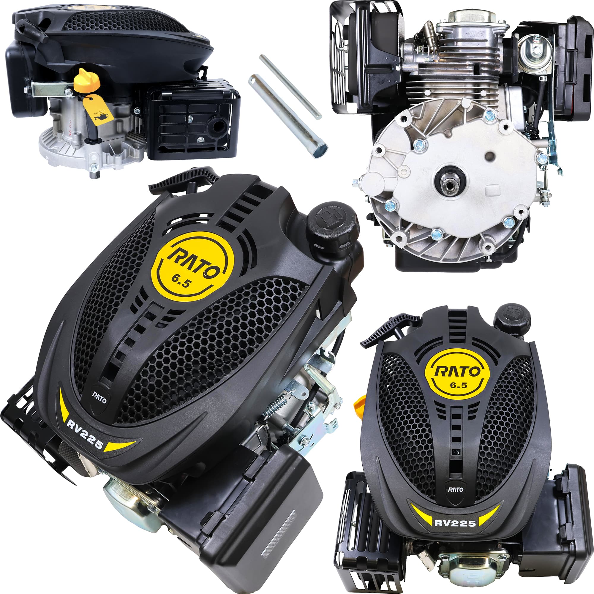 Rato RV225 Combustion Engine - 4.2 kW/3600 rpm - shaft 22.2 mm x 60 mm - EURO 5 (replaces Zongshen ZSXP200/22.2/60)