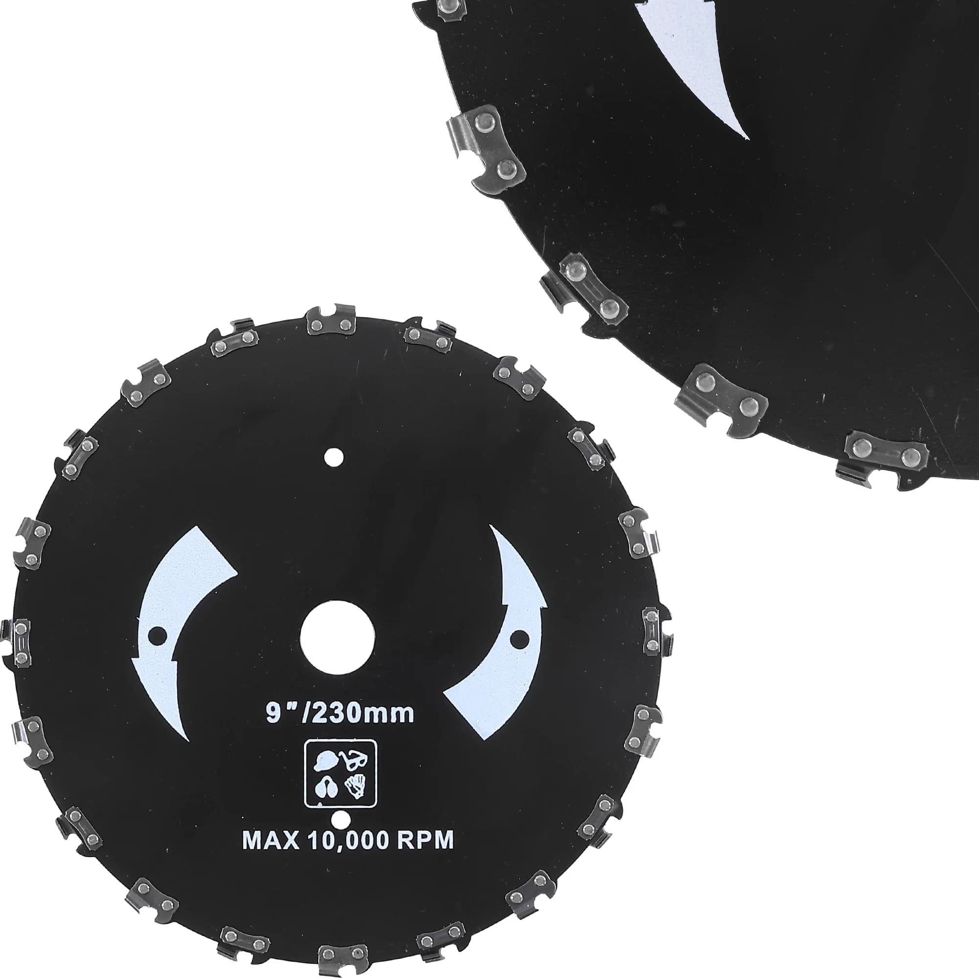 Chain Cutting Disc Chain Head for Motor Saw Cutting Head 23cm 25.4mm Mowing Head
