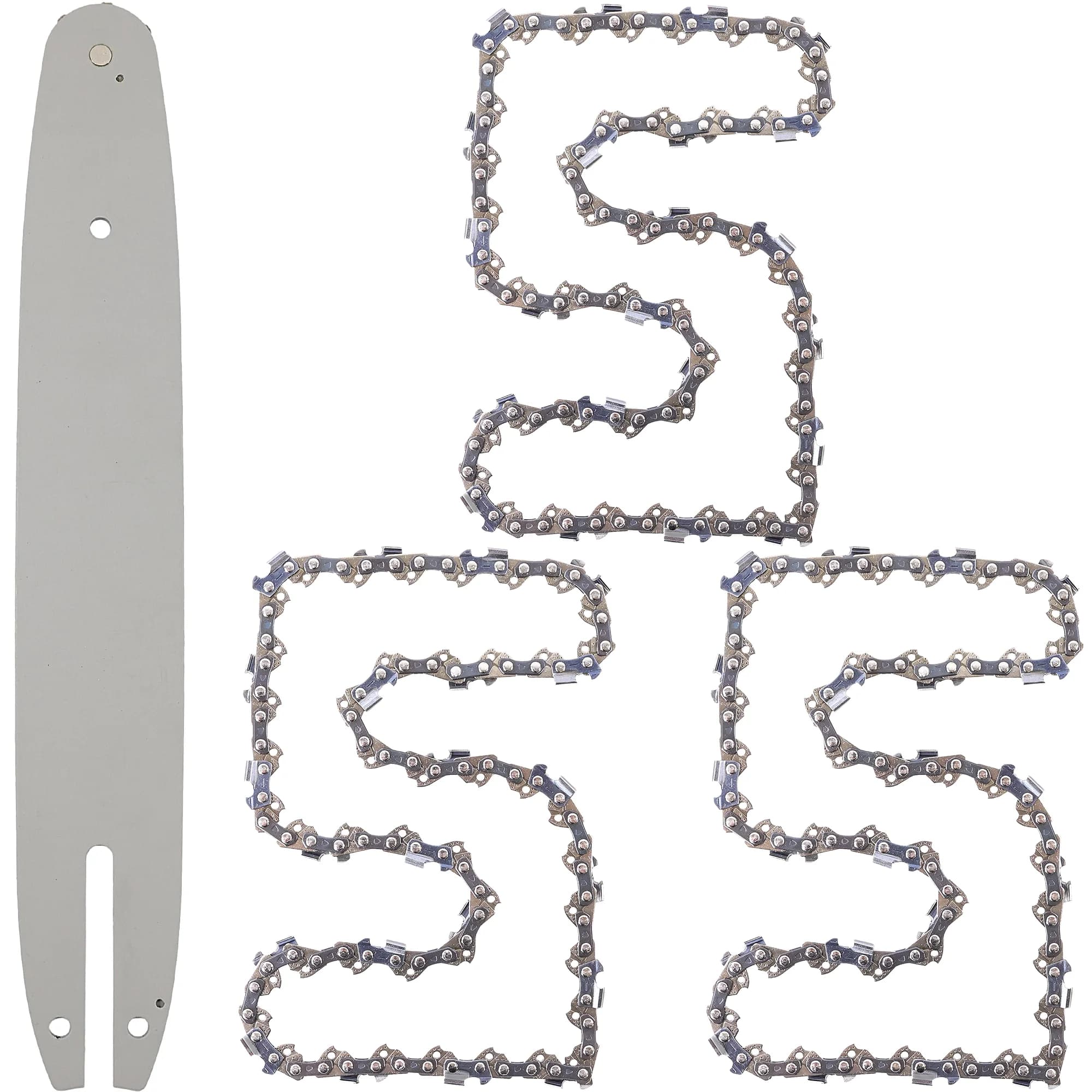 Metabo 5338 Chainsaw Guide Bar + 3 Chains 14" 35cm 1.3mm 3/8" 50TG A074 7T MAMUTH