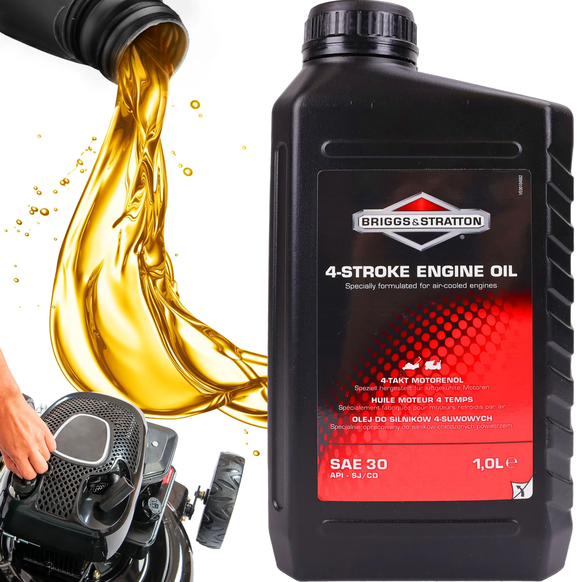 Motor Oil for Lawn Mowers BRIGGS&STRATTON SAE30 1L Four-Stroke Engines Mineral