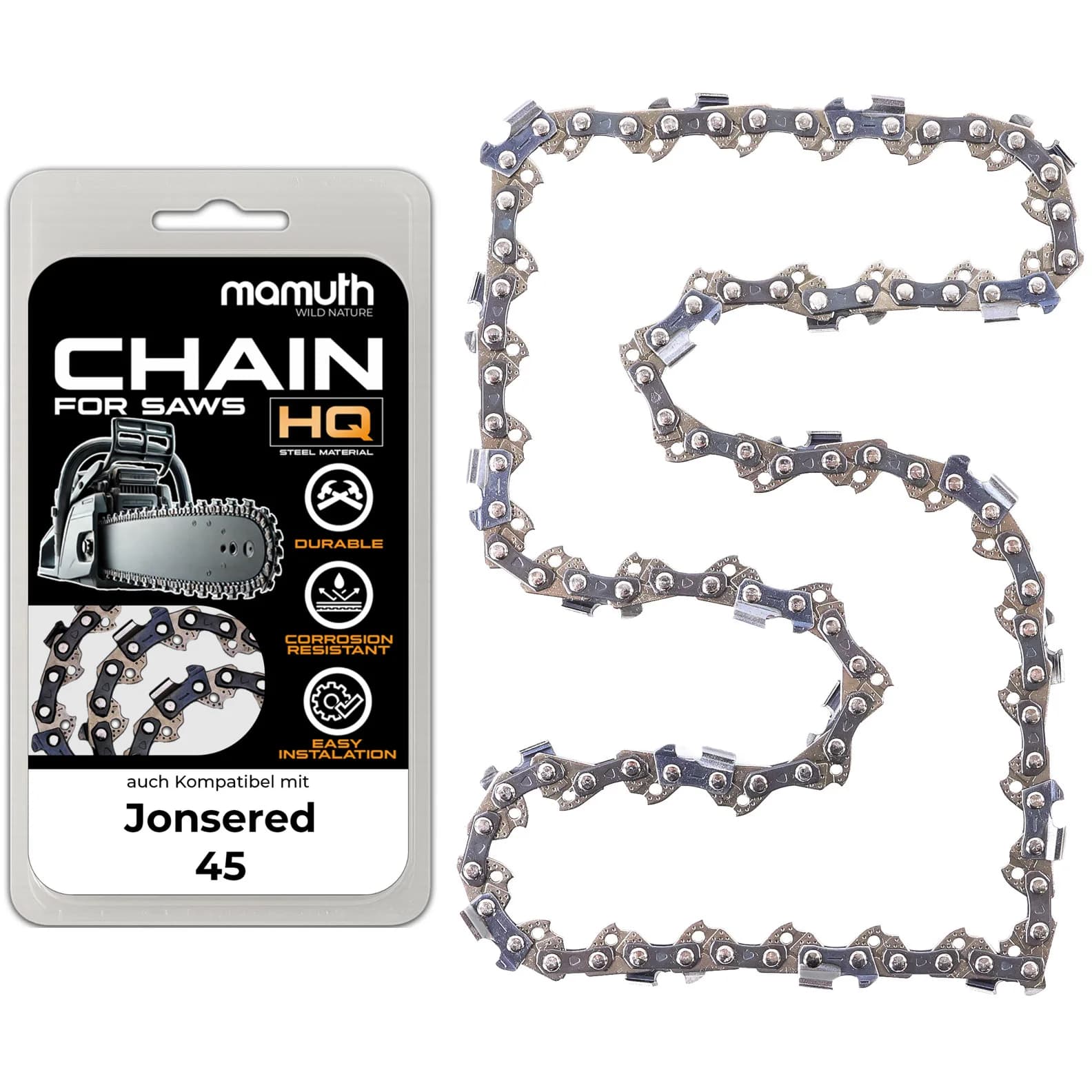 Saw chain 40cm 1.5mm 0.325"" 66 TG for Jonsered 45
