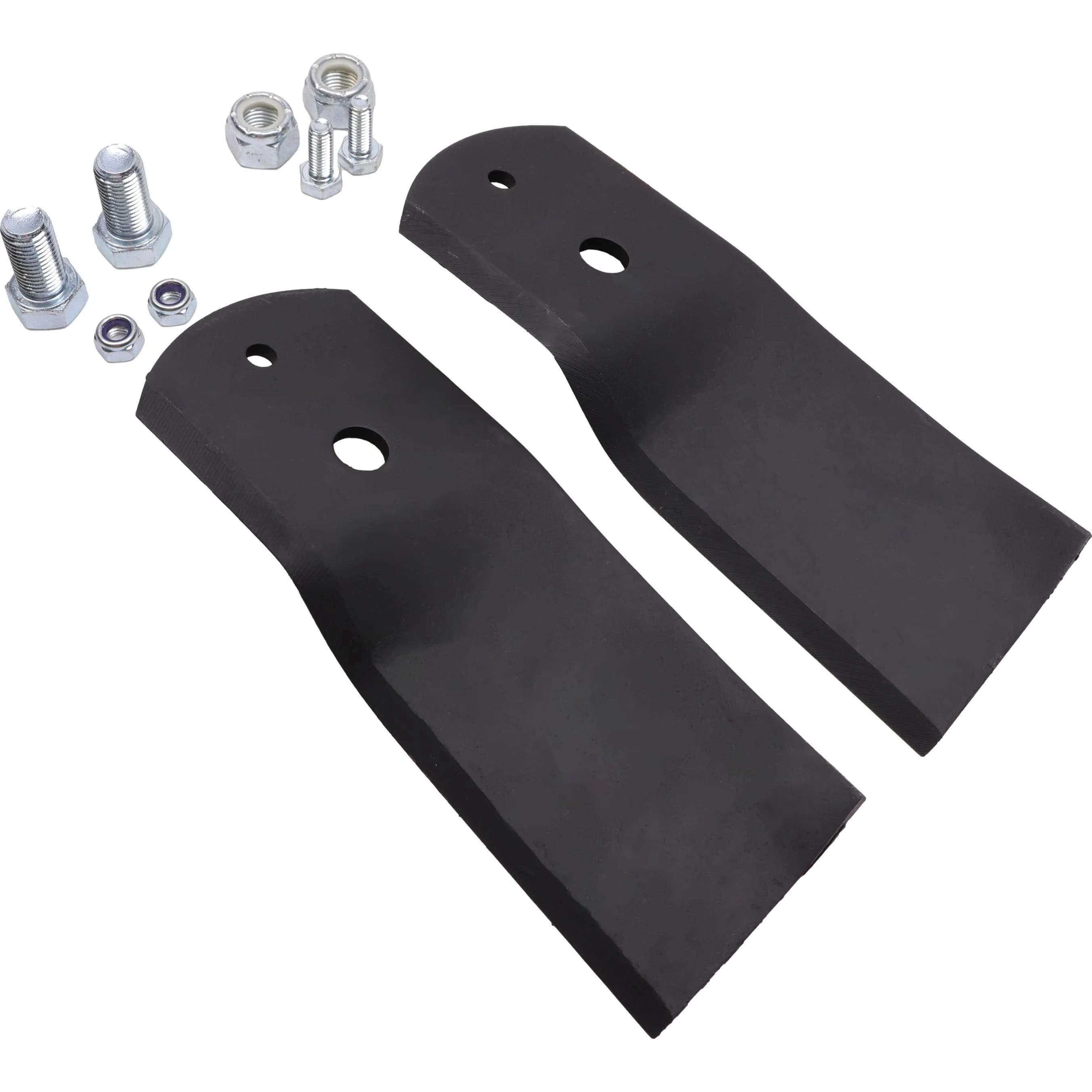 2 x 17 CM lawn mower blades + nuts and bolts (set)