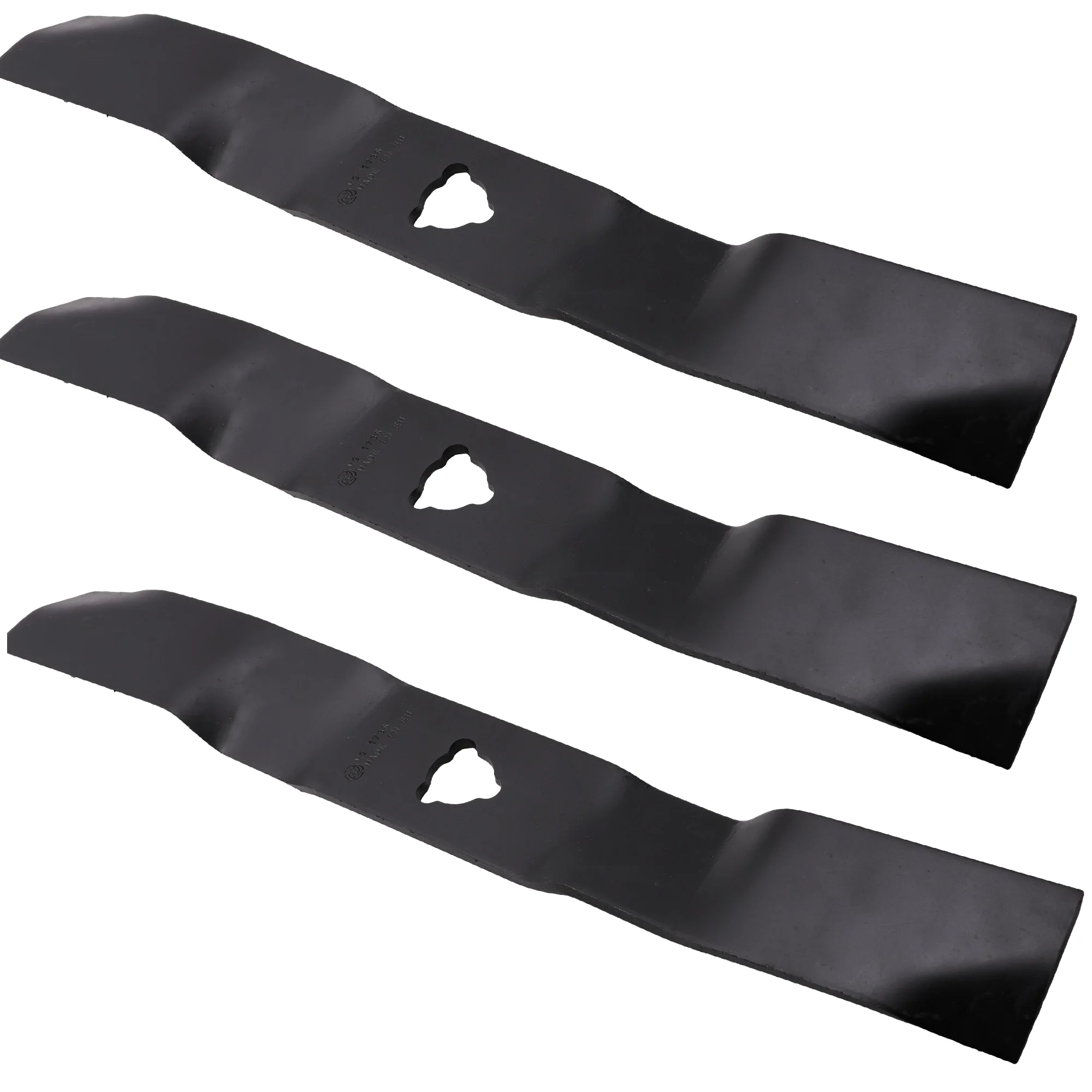 3x 46cm mulching blade set for Stiga Park 125 Combi ride-on mower 1134-9125-01
