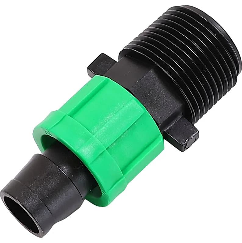 10 Drip hose coupling 3/4" 17mm external thread Irrigation systems Irrigation