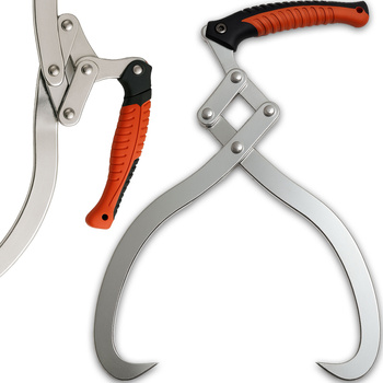 Wood tongs 12" For logs up to Ø 30 cm Hand packing tongs Hand lifting tongs Wood gripper