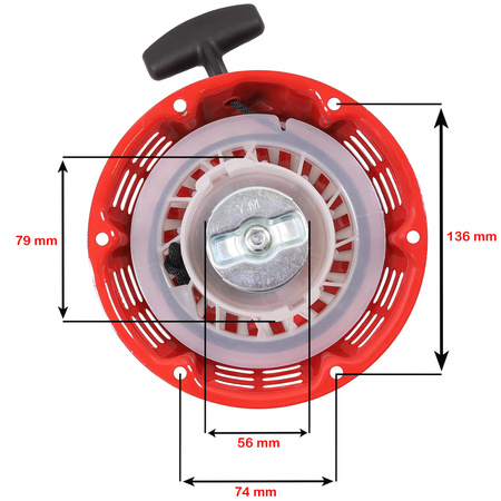 Recoil Starter for Generator, Compactor, Pump, Lawn mover HONDA GX LONCIN G200F