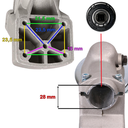 Gear head Head for brush cutter Stihl FS55 FS55R FS56 FS56R FS70 FS70R