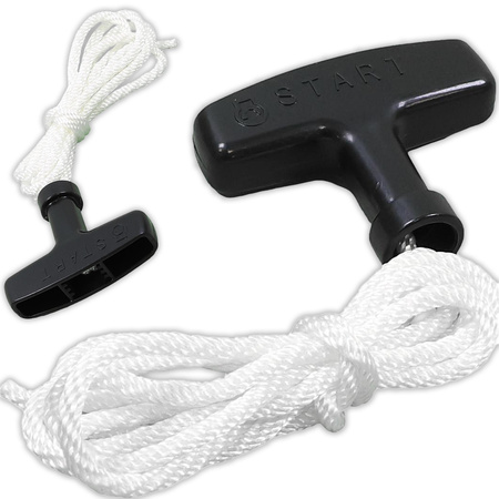Rope starter rope with handle for lawn mower chain saw brush cutter units 1.4m 5mm