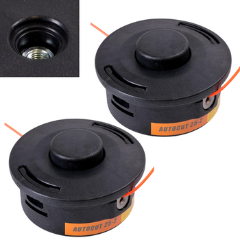 2x Głowica żyłkowa kosy czarna żółta M10 x 1,25mm Lewy 1,5-3mm