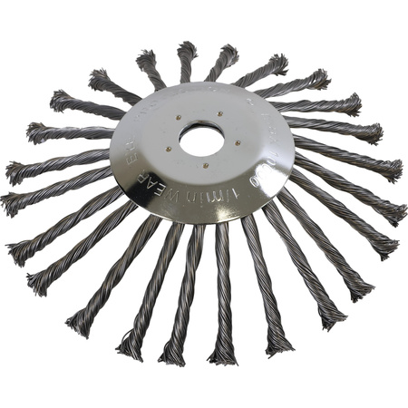 Weed brush 10" 255mm for brush cutter razor wire brush
