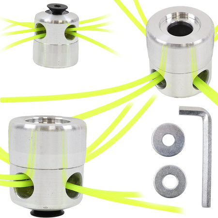 Thread head for MOTORSENSE RASENTRIMER Aluminium head + thread for BRAST FUXTEC NAC VICTUS