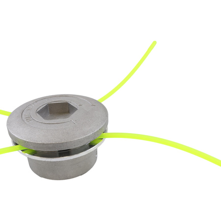 Universal string head with string for grass trimmer, brushcutter