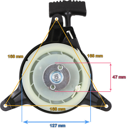 Pull starter for Sharks SH2750 lawn mower, SH 2750 manual starter