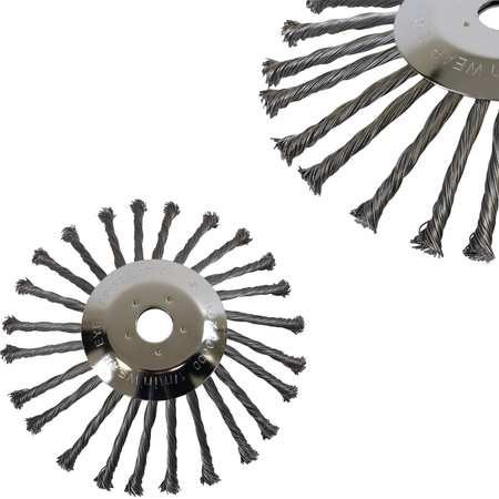 Weed brush 10" 255mm for brush cutter razor wire brush